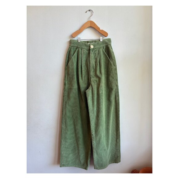 Rudy Jude Corduroy Trousers in Green Bean
